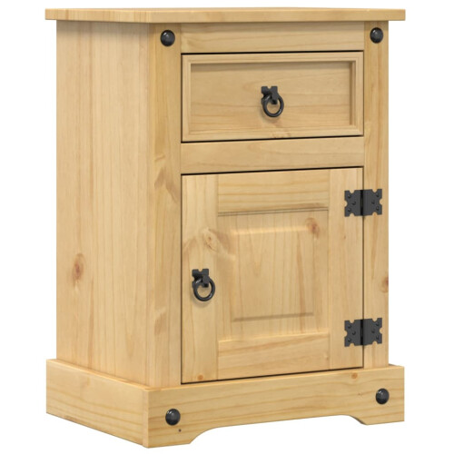 Berkfield Bedside Cabinet Corona 45x35x64 cm Solid Wood Pine 1