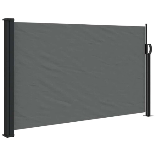 Berkfield Retractable Side Awning Anthracite 120x600 cm 1