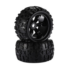 Pack of 2 RC Monster Truck Tires 1/8 Scale OffRoad Wheels for HSP EMAXX Savage Flux, NonSlip WearResistant Design