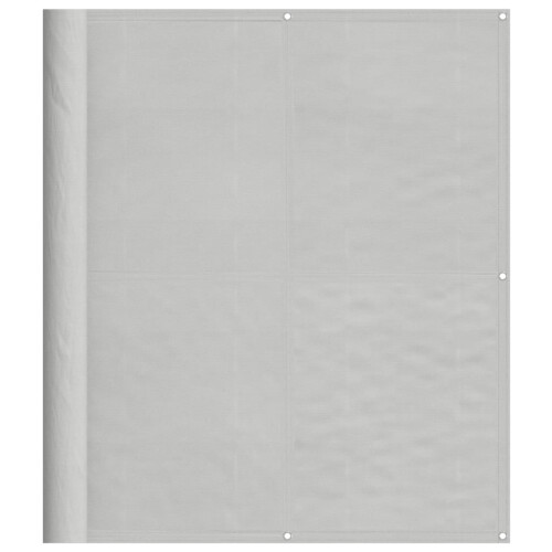 Berkfield Balcony Screen Light Grey 120x400 cm 100% Polyester Oxford 1