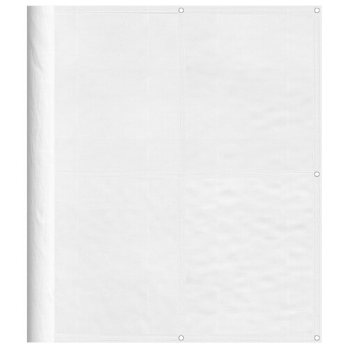 Berkfield Balcony Screen White 120x800 cm 100% Polyester Oxford 1