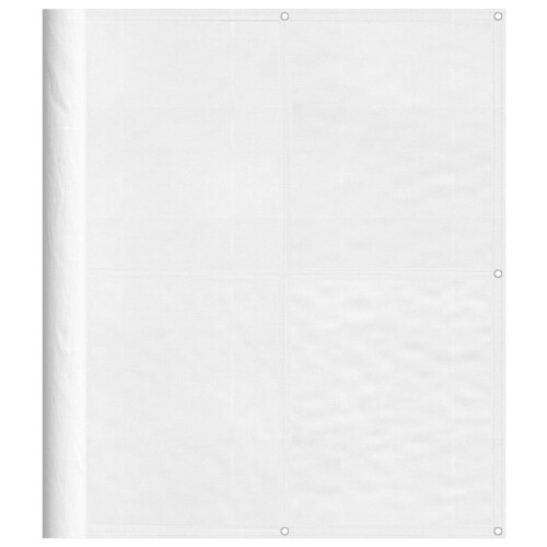 Berkfield Balcony Screen White 120x700 cm 100% Polyester Oxford 1