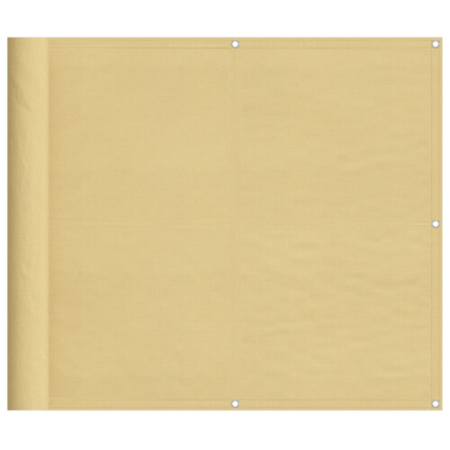 Berkfield Balcony Screen Sand 90x600 cm 100% Polyester Oxford 1