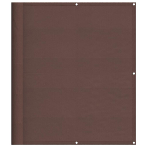 Berkfield Balcony Screen Brown 120x700 cm 100% Polyester Oxford 1