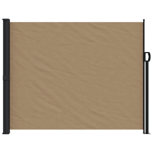 Berkfield Retractable Side Awning Taupe 160x600 cm 2
