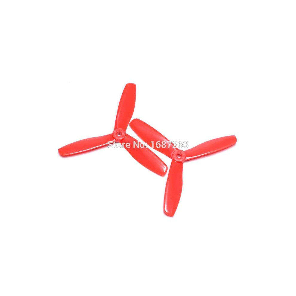 5045 3Blade Metal Propellers For Rc Drone Quadcopter Qav250 Robocat 270, 12Pcs Red Set 9351714829120