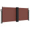 Berkfield Retractable Side Awning Brown 100x1000 cm 2