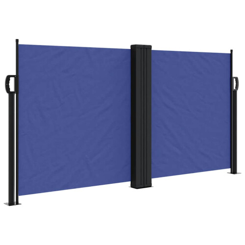 Berkfield Retractable Side Awning Blue 120x600 cm 1
