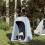 Berkfield Privacy Tent Grey Quick Release Waterproof 3