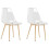 Berkfield Dining Chairs 2 pcs Transparent PET 2