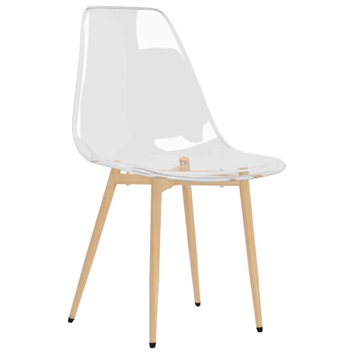 Berkfield Dining Chairs 2 pcs Transparent PET 2