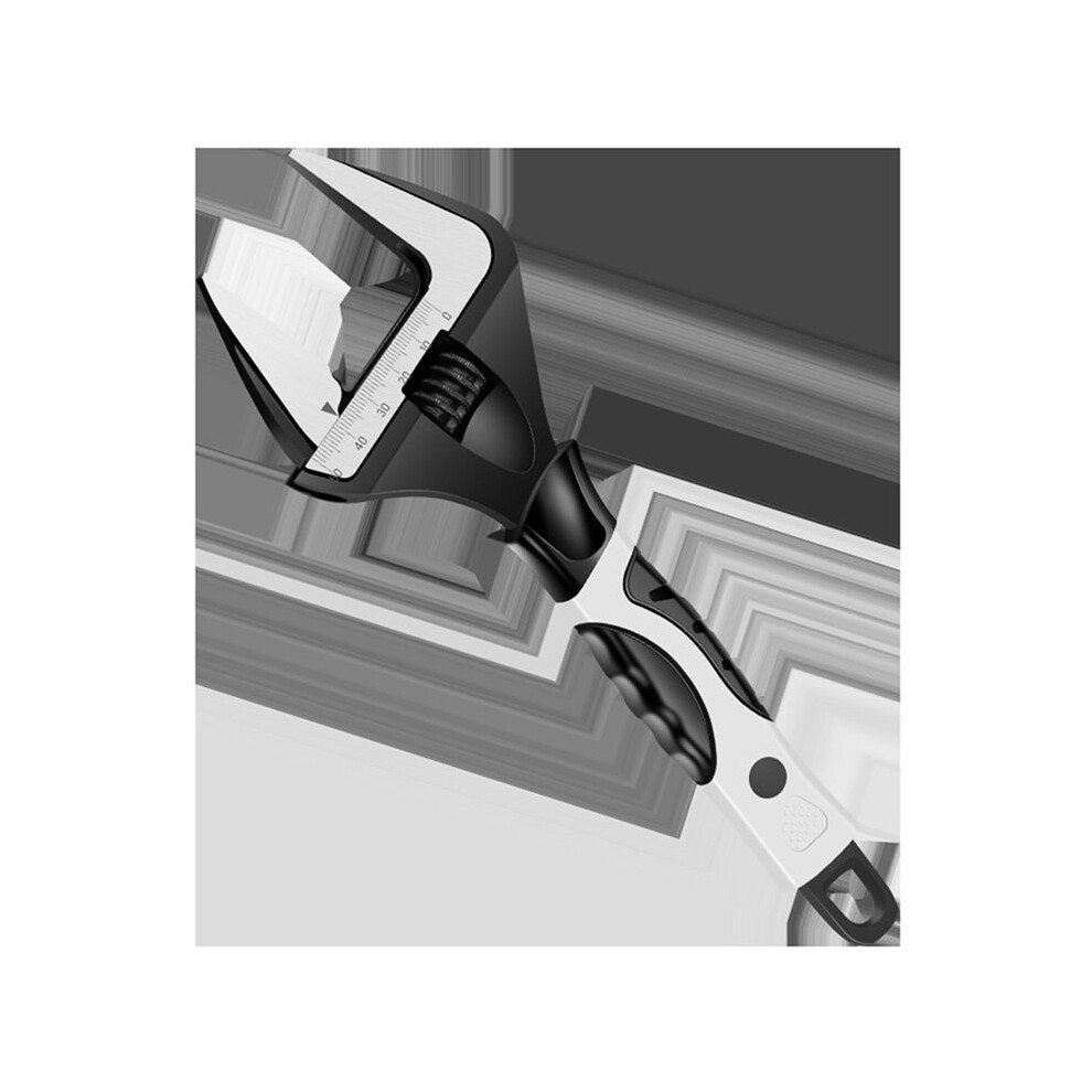 8-Inch Adjustable Wrench Adjustable Wrench Open-Ended Wrench Tool Household Multifunctional Bathroom Wrench 6033283137112