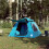 Berkfield Camping Tent Dome 4-Person Blue Quick Release 3