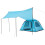 Berkfield Camping Tent Dome 4-Person Blue Quick Release 9