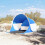 Berkfield Beach Tent Azure Blue Pop-up Waterproof 3