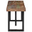 Berkfield Bench 160 cm Solid Wood Reclaimed and Steel 3
