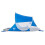 Berkfield Beach Tent Azure Blue Pop-up Waterproof 6