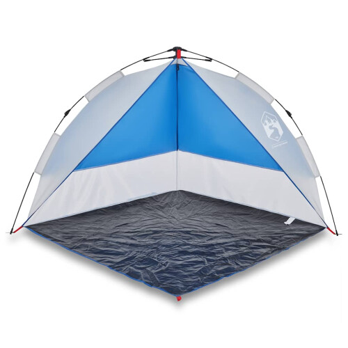 Berkfield Beach Tent Azure Blue Quick Release Waterproof 1