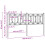 Berkfield Metal Replace Headboard White 160 cm 6
