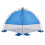 Berkfield Beach Tent Azure Blue Quick Release Waterproof 6