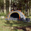 Berkfield Camping Tent 4-Person Grey and Orange Quick Release 3