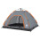 Berkfield Camping Tent 4-Person Grey and Orange Quick Release 4