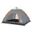 Berkfield Camping Tent 4-Person Grey and Orange Quick Release 5