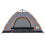 Berkfield Camping Tent 4-Person Grey and Orange Quick Release 6
