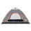Berkfield Camping Tent 4-Person Grey and Orange Quick Release 8