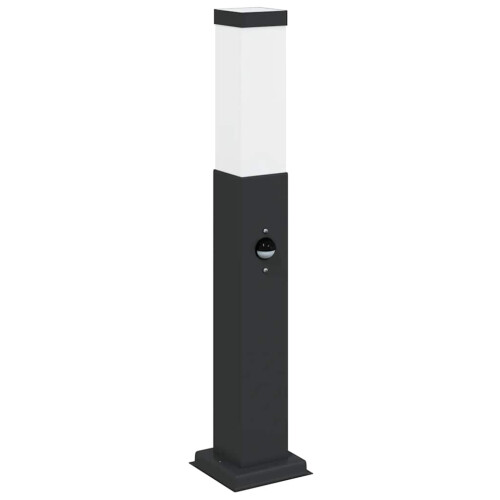 Berkfield Bollard Light with Sensor 50 cm Black IP44 1