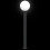 Berkfield Bollard Light 120 cm Black IP44 6
