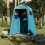 Berkfield Shower Tent Blue Waterproof 3