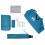 Berkfield Shower Tent Blue Waterproof 11