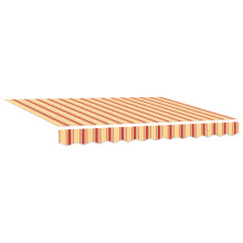 Berkfield Retractable Awning Manual Yellow and Orange 300 x 250 cm
