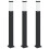 Berkfield Bollard Lights with Sensor 3 pcs 80 cm Black IP44 2