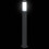 Berkfield Bollard Lights with Sensor 3 pcs 80 cm Black IP44 5