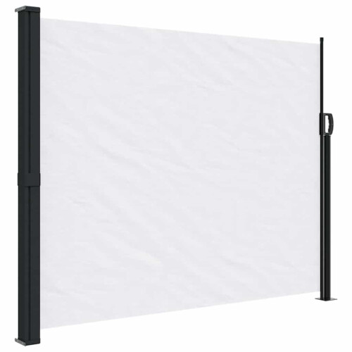 Berkfield Retractable Side Awning White 160x600 cm 1