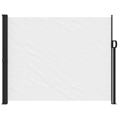 Berkfield Retractable Side Awning White 160x600 cm 2