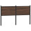 Berkfield Replace Headboard Brown Oak 150 cm Engineered Wood and Steel 5