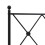 Berkfield Metal Replace Headboard Black 120cm 5