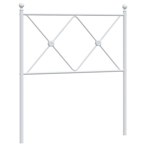 Berkfield Metal Replace Headboard White 80cm 1