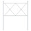 Berkfield Metal Replace Headboard White 80cm 4