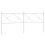 Berkfield Metal Replace Headboard White 193cm 2