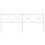 Berkfield Metal Replace Headboard White 193cm 4