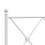 Berkfield Metal Replace Headboard White 193cm 5