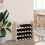 Berkfield Wine Rack with Top Board 67.5x25x60 cm Solid Wood Pine 3