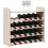 Berkfield Wine Rack with Top Board 67.5x25x60 cm Solid Wood Pine 4
