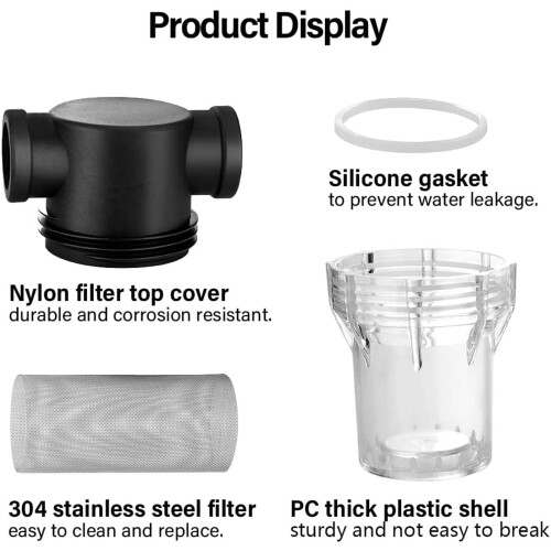 Leott Water Filter Strainer Stainless Steel 1 Pack 2