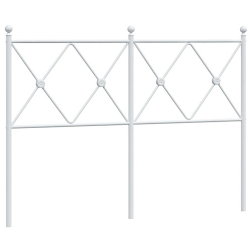 Berkfield Metal Replace Headboard White 120cm 1