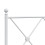 Berkfield Metal Replace Headboard White 120cm 5